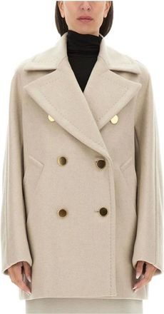 Max Mara Dames, Mantels, Grijs, Maat: 2XS Kasjmier