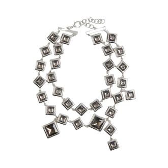 Liviana Conti Collana Geometrica a Doppio Filo - - Accessories - Donna - Grigio - ONE SIZE