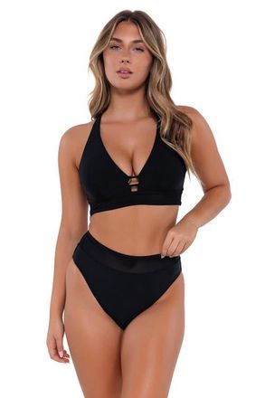Sunsets Danica Bikini Swimsuit Top - D Cup in Black at Nordstrom, Size 32