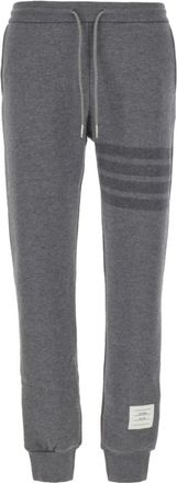 Thom Browne 4-Bar Joggingbroek met Trekkoord - Dames - Sweatpants - Grijs - XS - Wol - Broeken