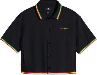 Converse x Daily Paper Cropped Polo Shirt Asia Sizing Black 10027831-001