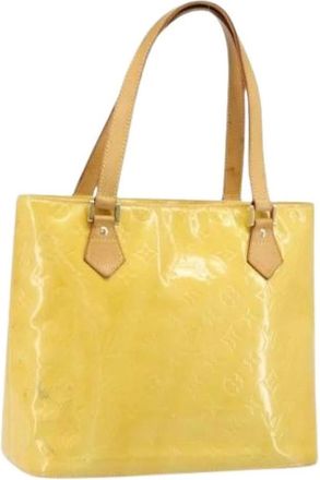 Louis Vuitton Pre-owned Tote Bags, female, Yellow, Size: ONE SIZE Pre-owned Vintage Patent Leather Tote Bag
