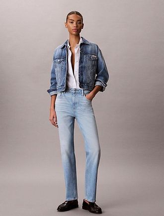 Calvin Klein High Rise Straight Jeans