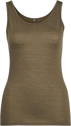 Stoic Merino135 HovaSt. Tank Merinounterw&auml;sche f&uuml;r Damen | braun/oliv