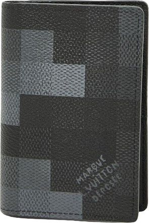 Louis Vuitton Multicolor Coated/Waterproof Canvas Damouflage Organizer De Poche Card Case (Authentic Pre-Loved)
