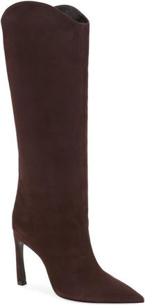 Schutz Maryana Sculpt Stiletto Boot in Dark Chocolate at Nordstrom, Size 10.5