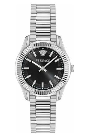 Versace Apodis Bracelet Watch, 34mm in Stainless Steel at Nordstrom