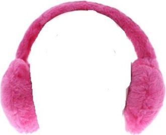 Generic Ladies Fluffy Ear Muffs, Plain Colour, Winter Warmers, Fuschia Pink, Lilas, White, Black, Pink or Red (Fuschia Pink)