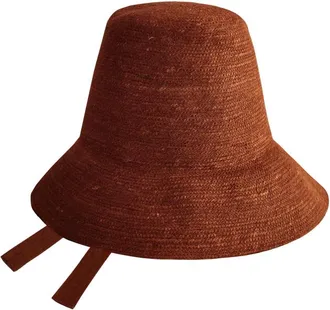 Brunna.Co The Meg Jute Straw Hat in Burnt Sienna at Nordstrom, Size Medium