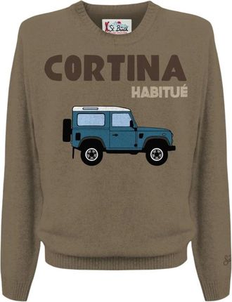MC2 Saint Barth Jersey de cuello redondo - Knitwear - Hombre - Marr&oacute;n - XL