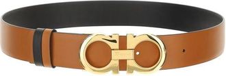 Ferragamo Womens Brown Calf Leather Bos Taurus Regular Belt