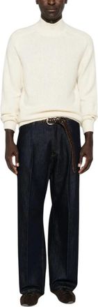 Nine In The Morning Rivet Wijde Pijpen Jeans - Heren - Regular Fit Jeans - Blauw - W31 - Katoen - Jeans