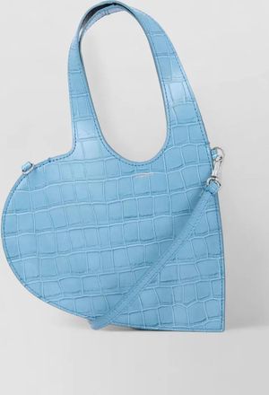 Coperni mini heart shoulder bag croco leather