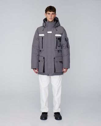 Quartz Co. VOSTOK 3.0 | Hooded Down Expedition Jacket in Steel Grey at Nordstrom, Size Medium