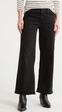 AG - Adriano Goldschmied Cherise Crop Wide Leg Jeans in Altered Black at Nordstrom Rack, Size 23