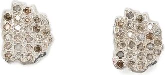 Rosa Maria Orecchini a bottone - Argento