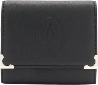 Cartier Pre-owned Coin Purse - Dames - Vintage Accessoires - Zwart - ONE Size - Leer - Vintage