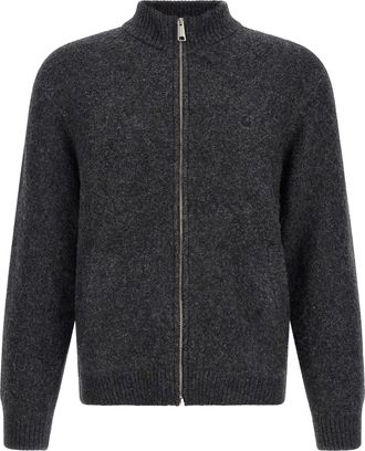 Carhartt Work in Progress Medium-Weight Sweater Jacket with Ribbed Knit Finishes