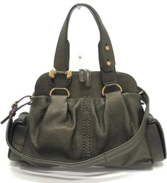 Bulgari Tweedehands leren handtassen - Dames - Vintage Handtas - Bruin - ONE Size - Leer - Vintage