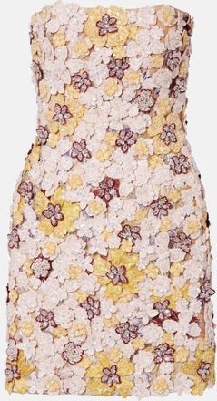 Costarellos Sirra embellished corset dress