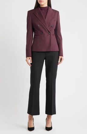 BOSS Jiamia Virgin Wool Double Breasted Blazer in Soft Vermillion at Nordstrom, Size 8