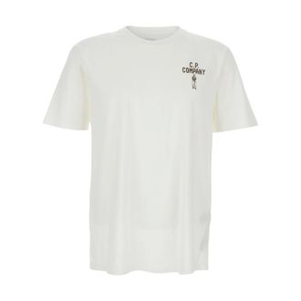 C.P. Company T-Shirts, male, White, Size: XL British Sailor T-Shirt