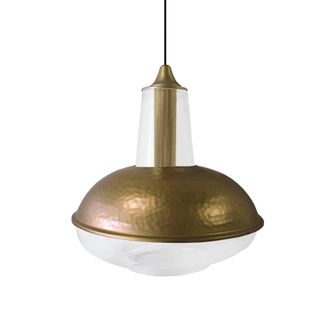 Tosel Suspensi&oacute;n vidrio bronze D31 cm