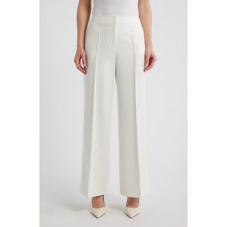 Elie Tahari The Lowen Pleat Front Pants in Sky White at Nordstrom, Size 10