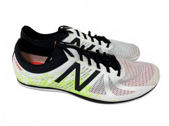 New Balance Mens Spiked Running Track Shoes In White/green/black