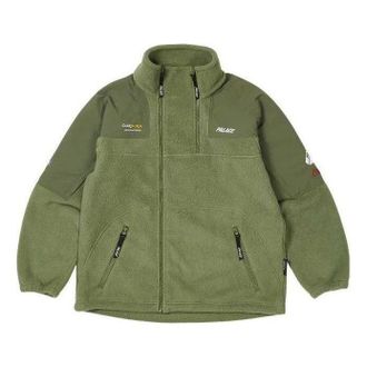 Palace FW22 Polartec Double Zip Funnel Olivegreen P23JK126