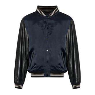 AllSaints Taishi Jacket - Heren - Bomber jackets - Zwart - XL - Leer - Jassen
