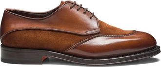 Santoni Derby con inserti - Marrone