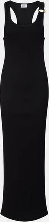 Jean Paul Gaultier Abito lungo Piercing in jersey di cotone