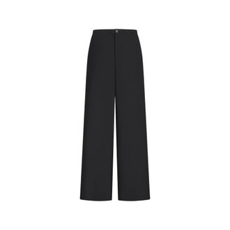 Jil Sander Wide Trousers, male, Black, Size: S Wide Trousers