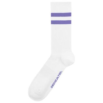 Dedicated Sport Socks Ullevi Stripes Multifunktionssocken - Unisex | wei&szlig;