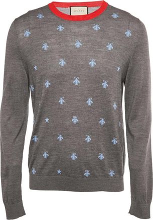 Gucci Maglione con stampa - Grigio