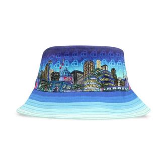 Casablanca Cappello a secchiello stampato - - Accessories - Donna - Blu - ONE SIZE
