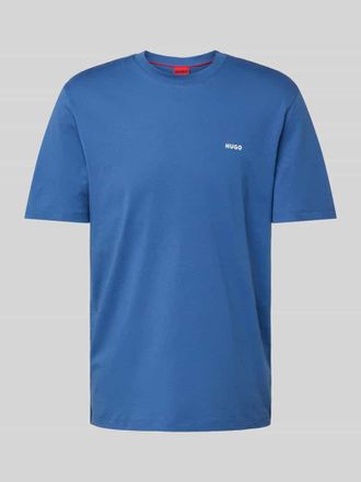 HUGO BOSS T-Shirt mit Label-Print Modell Dero in Dunkelblau, Gr&ouml;&szlig;e M