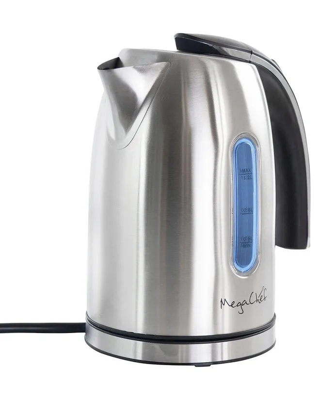 MegaChef 1.2L Stainless Steel Electric Tea Kettle