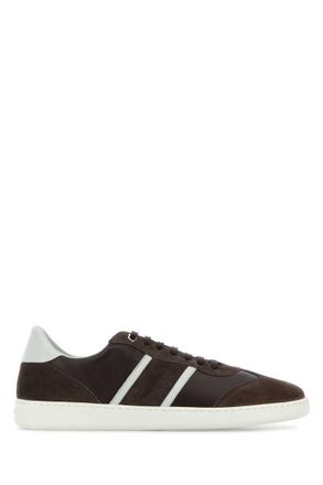 Ferragamo Brown Color Block Sneakers