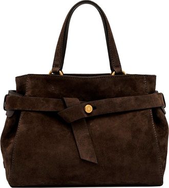 Gianni Chiarini Miranda Dark Brown Suede Handbag
