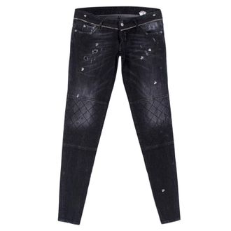 Dsquared2 2 Paint Splattered Biker Jeans Size XS