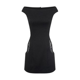 Marine Serre Mujer, Vestidos, Negro, Talla: S