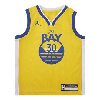 Nike Jordan Air Jordan Golden State Warriors 2020-2021 Statement Jersey Yellow DN5275-728
