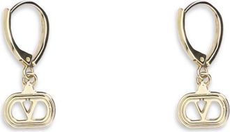 Valentino Garavani Womens Earrings Ovalette Gold-Crystal Metal Gold/crystal