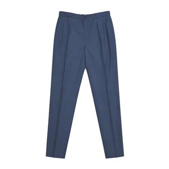 HUGO BOSS Broeken, Heren, Blauw, M, Wol, P-Phil C 262 Broek