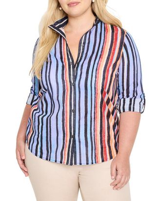 Nic+Zoe Nic+Zoe Plus Painted Peninsula Shirt