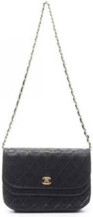 Chanel Pre-owned Shoulder Bags, female, Black, Size: ONE SIZE Pre-owned Leather chanel-bags