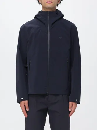 Emporio Armani Giacca a vento con cappuccio Essential in tessuto tecnico