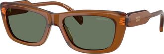 Miu Miu Sunglasses, unisex, Brown, Size: 56 MM B12S Sunglasses